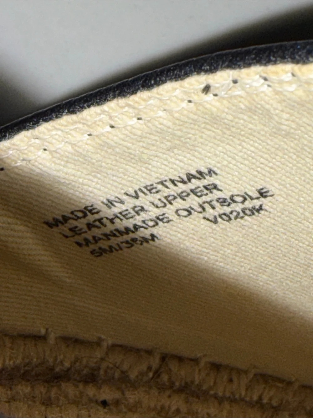 MICHAEL Michael Kors Black Espadrille Slip-On with Natural Jute Toe